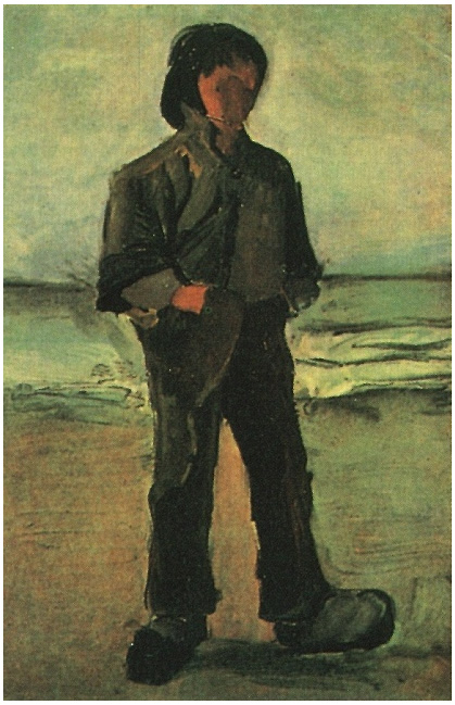 Vincent van Gogh Fisherman on the Beach Painting Vincent van Gogh's Fisherman on the Beach Painting