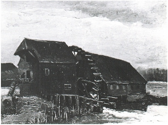 Vincent van Gogh Water Mill at Opwetten Painting Vincent van Gogh's Water Mill at Opwetten Painting