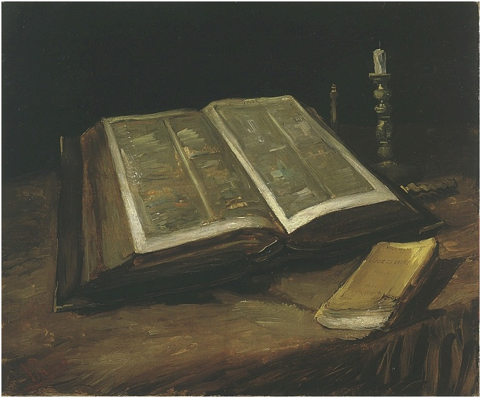 Still life with Bible Nuenen Vincent Van Gogh vG156 Art Imprimer A4 A3 A2 A1 