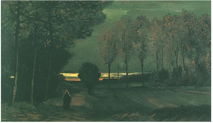 Autumn Landscape at Dusk - Vincent van Gogh