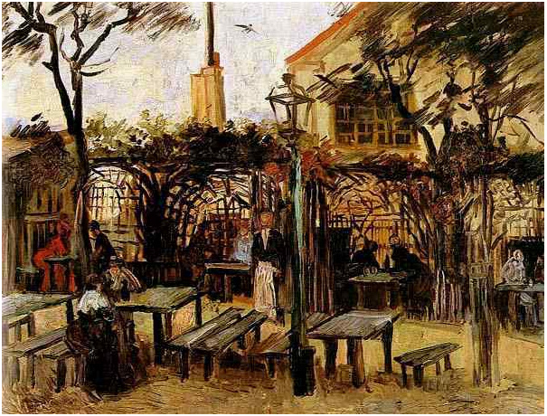 Terrace of a Café on Montmartre (La Guinguette) by Van Gogh