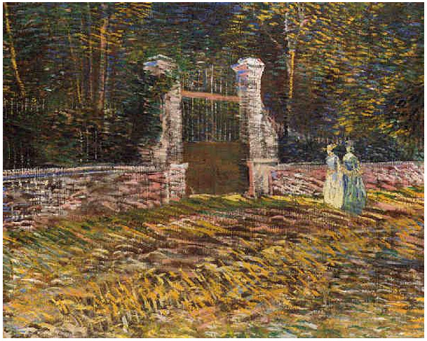 Entrance of Voyer d'Argenson Park at Asnières by Van Gogh