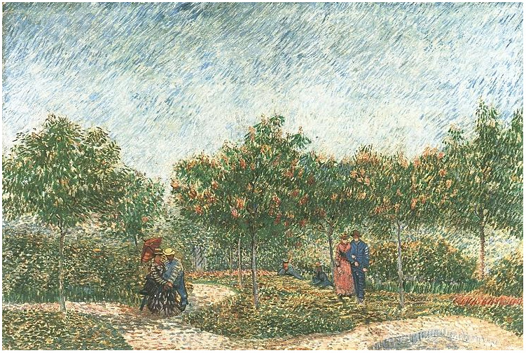 Couples in the Voyer d'Argenson Park at Asnieres