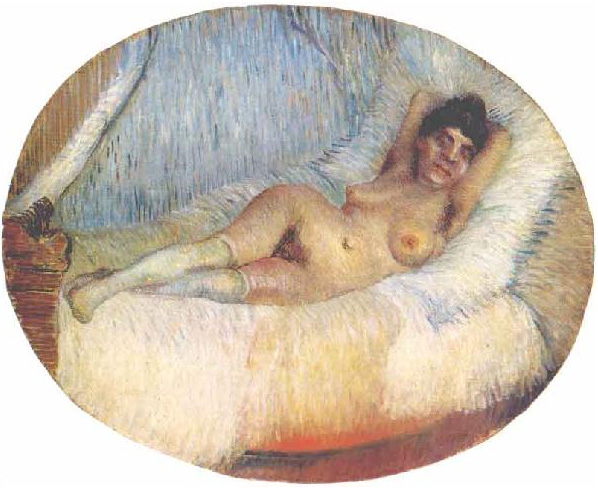 Vincent van Gogh Nude Woman on a Bed Painting Vincent van Gogh's Nude Woman on a Bed Painting