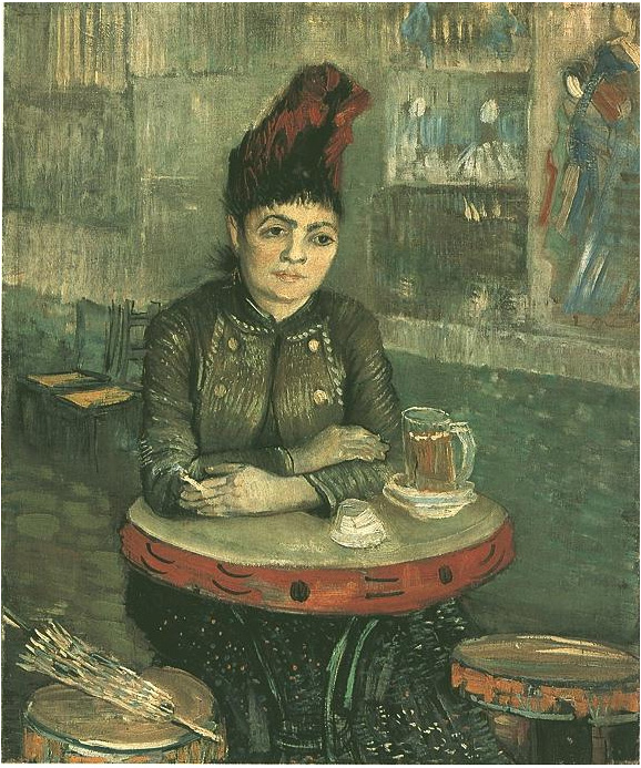 Van Gogh Painting Agostina Segatori Sitting in the Café du Tambourin