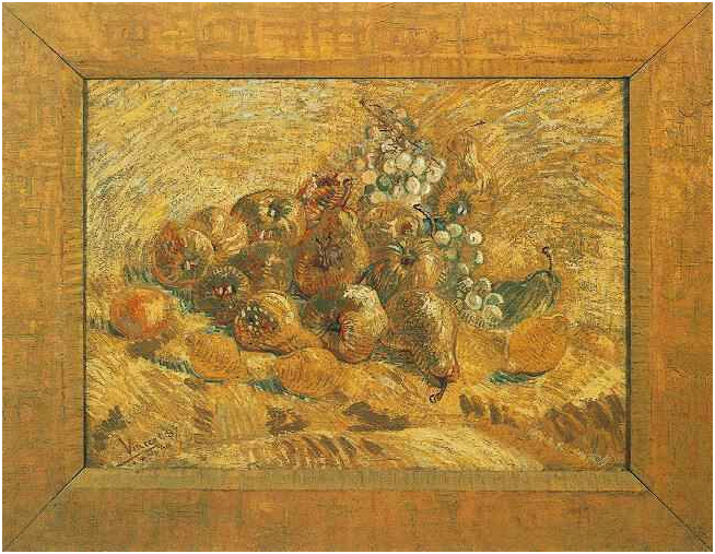 Vincent van Gogh Still Life with Grapes, Pears and Lemons Painting Vincent van Gogh's Still Life with Grapes, Pears and Lemons Painting