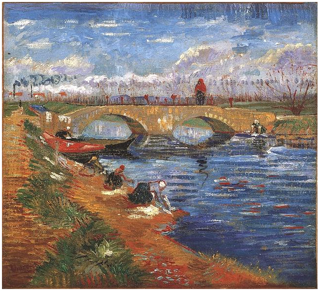 Vincent van Gogh Gleize Bridge over the Vigueirat Canal, The Painting Vincent van Gogh's Gleize Bridge over the Vigueirat Canal, The Painting