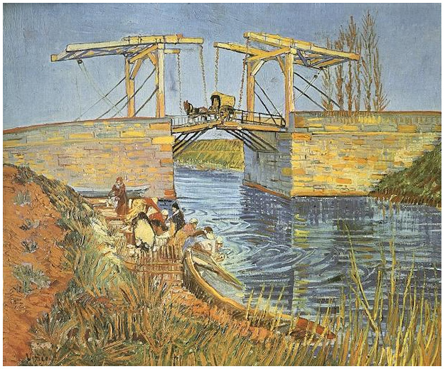 Langlois Bridge at Arles with Women Washing