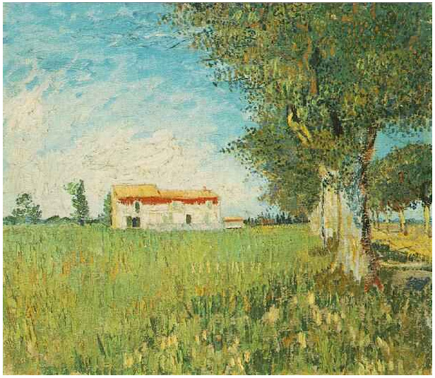 Farmhouse in a Wheat Field