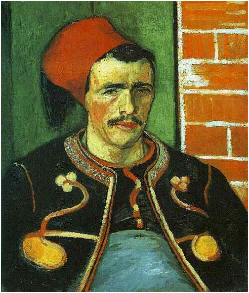 Vincent van Gogh's Zouave (Half Length), The Painting