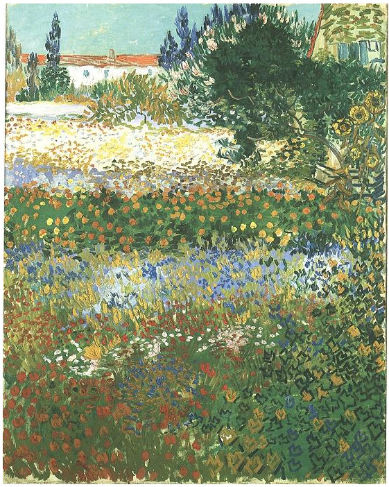 Flowering Garden by Vincent Van Gogh 143 Painting
