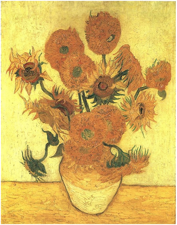 Vincent van Gogh's Still Life: Vase with Fifteen Sunflowers Painting