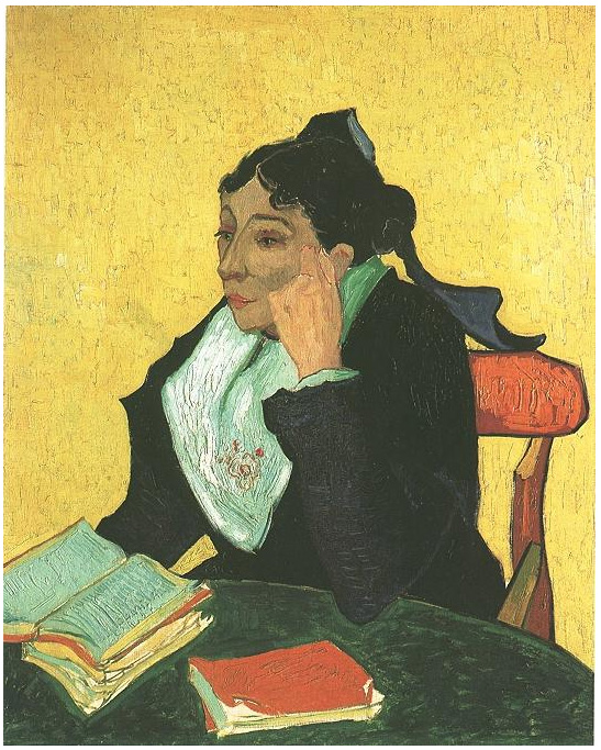 Van Gogh Painting L'Arlesienne: Madame Ginoux with Books