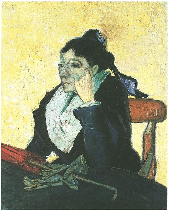 Van Gogh Painting L'Arlesienne: Madame Ginoux with Gloves and Umbrella