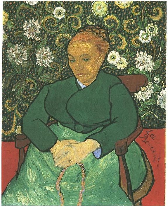 Van Gogh Painting La Berceuse (Augustine Roulin)