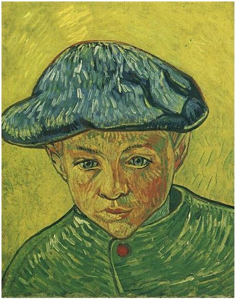 Vincent van Gogh Portrait of Camille Roulin Painting Vincent van Gogh's Portrait of Camille Roulin Painting