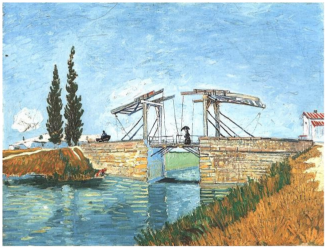 Vincent Van Gogh The Langlois Bridge at Arles 20"x26"   on Canvas 