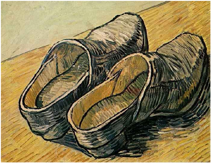 Vincent van Gogh Pair of Leather Clogs, A Painting Vincent van Gogh's Pair of Leather Clogs, A Painting