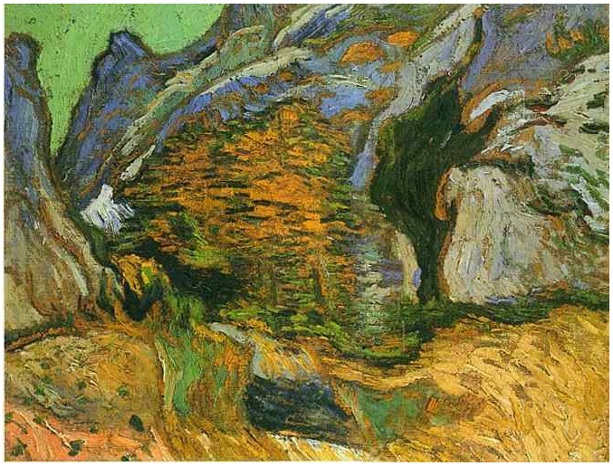 Vincent van Gogh Les Peiroulets Ravine Painting Vincent van Gogh's Les Peiroulets Ravine Painting