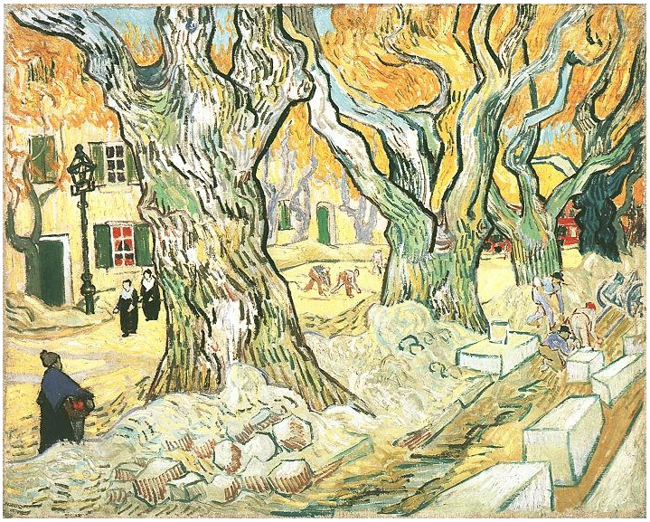 Van Gogh Painting The Road Menders