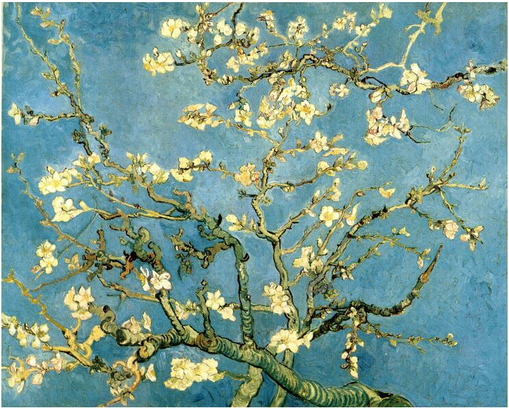 Vincent van Gogh's Blossoming Almond Tree Painting