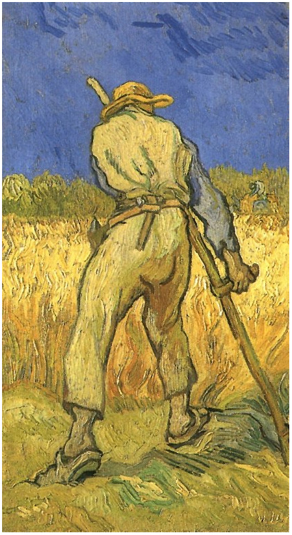 Vincent van Gogh's El segador (después de Millet) Painting