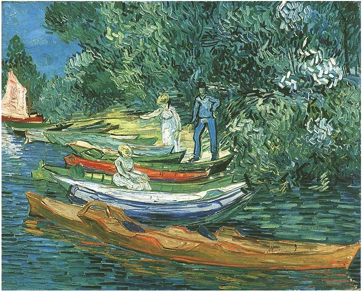 Orilla del Oise en Auvers de Vincent van Gogh | 19 | Pinturas | Óleo