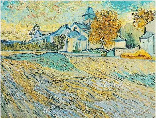 Van Gogh View of the Church of Saint-Paul-de-Mausole