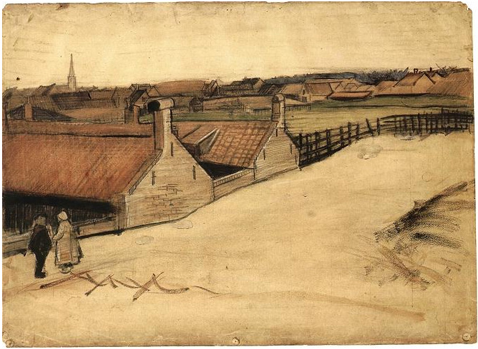 Vincent van Gogh View of Scheveningen Watercolor Vincent van Gogh's View of Scheveningen Watercolor