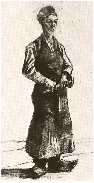 Vincent van Gogh Carpenter with Apron, A Drawing Vincent van Gogh's Carpenter with Apron, A Drawing