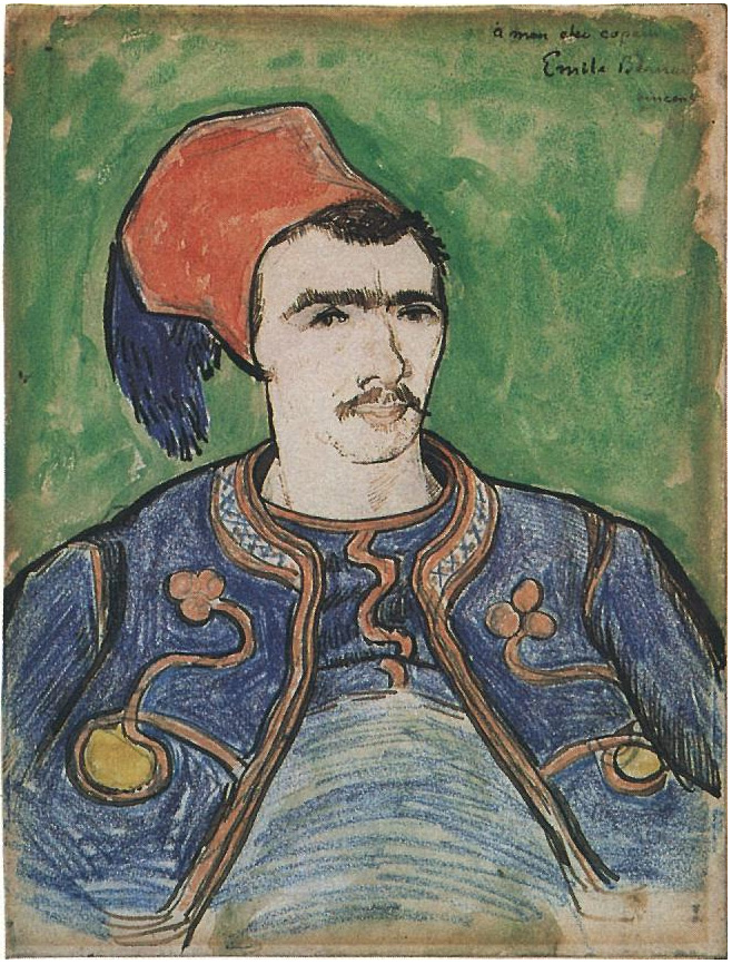 Vincent van Gogh's El Zouave (De media longitud) Watercolor