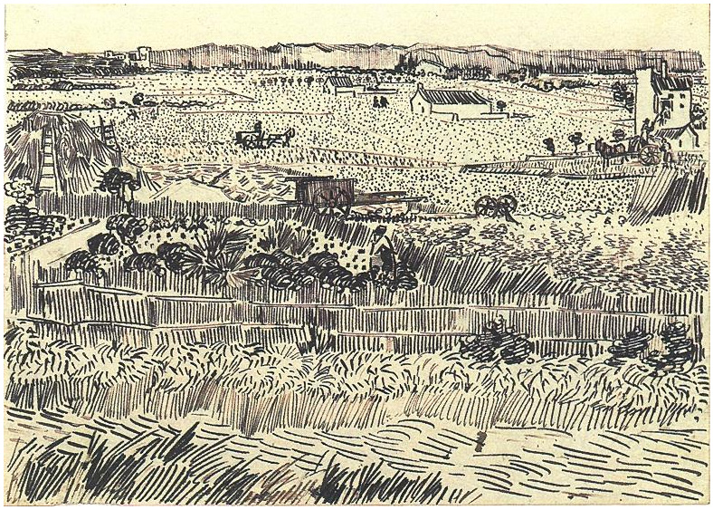 Van Gogh Drawings Landscape