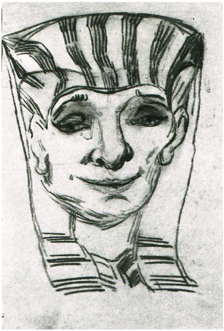 Mask of an Egyptian Mummy, July, 1890