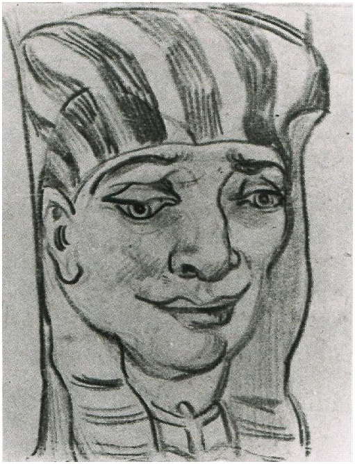 Mask of an Egyptian Mummy, June 1889