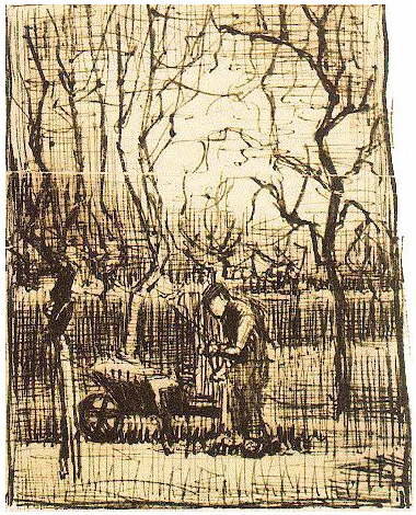 Vincent van Gogh Jardinero con una carretilla Letter Sketches Vincent van Gogh's Jardinero con una carretilla Letter Sketches