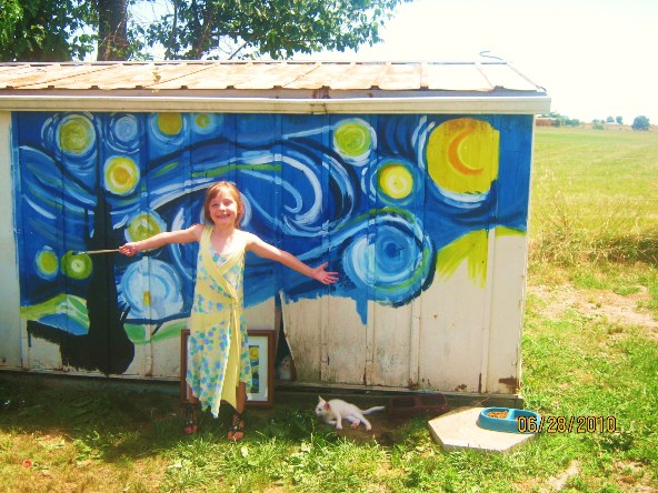Starry Night Shed by Jeorge