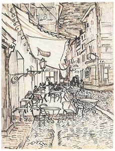 Café Terrace on the Place du Forum
