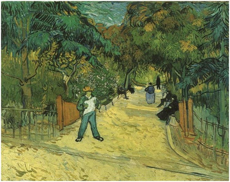 Entrance to the Public Park in Arles