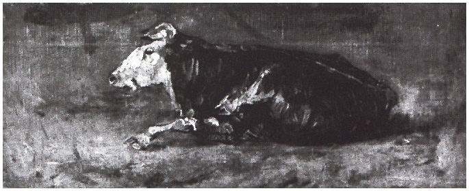 Vincent van Gogh Vaca acostada Painting Vincent van Gogh's Vaca acostada Painting