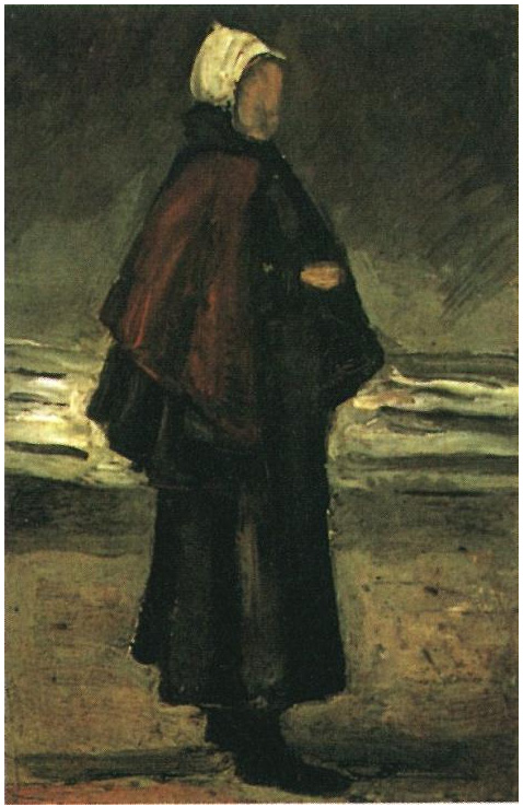 Vincent van Gogh Mujer de pescador en la playa Painting Vincent van Gogh's Mujer de pescador en la playa Painting