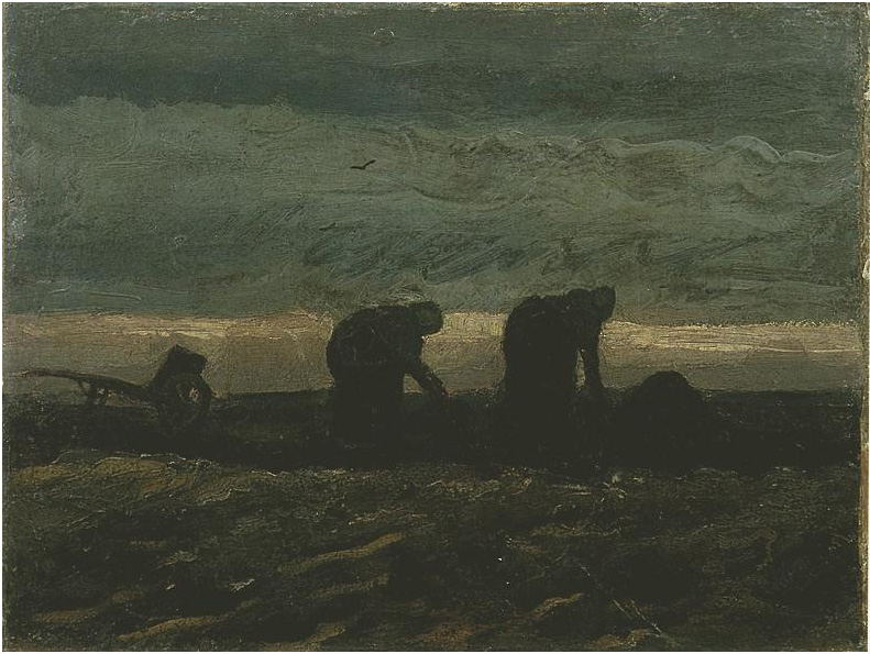 Vincent van Gogh Dos mujeres en el moro Painting Vincent van Gogh's Dos mujeres en el moro Painting