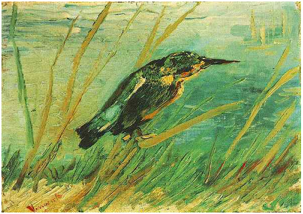 Vincent van Gogh El martín pescador Painting Vincent van Gogh's El martín pescador Painting