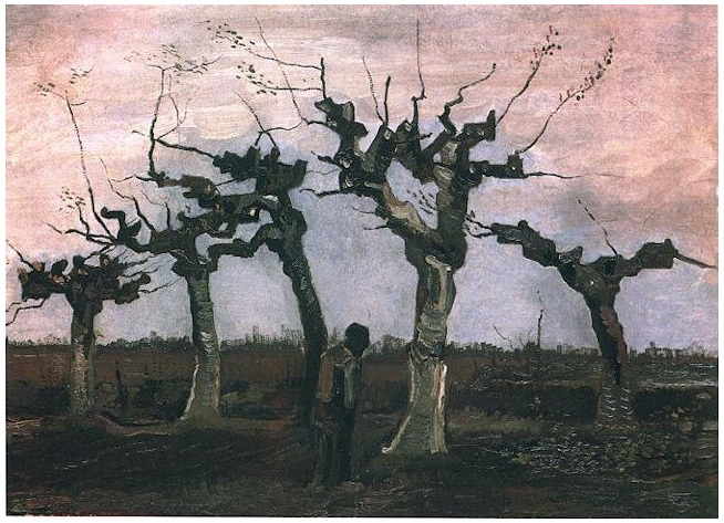 Vincent van Gogh Paisaje con sauces podados Painting Vincent van Gogh's Paisaje con sauces podados Painting