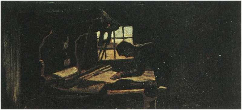 Vincent van Gogh Tejedor arreglando fibras Painting Vincent van Gogh's Tejedor arreglando fibras Painting