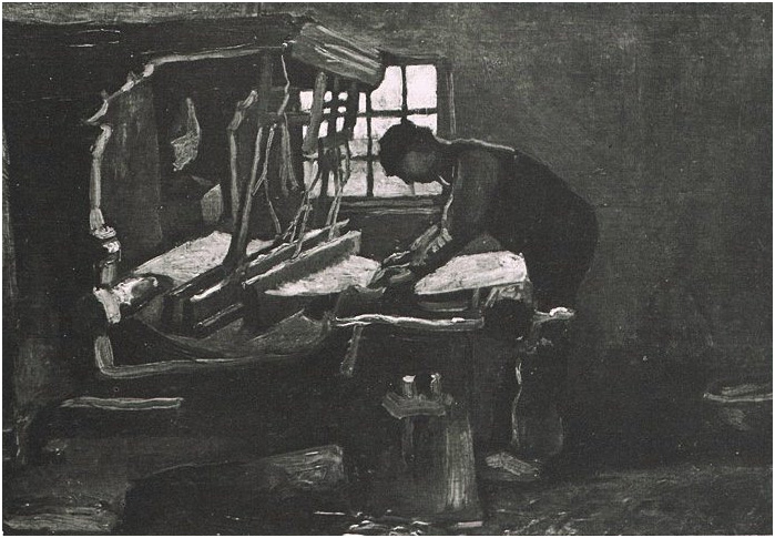 Vincent van Gogh Tejedor arreglando fibras Painting Vincent van Gogh's Tejedor arreglando fibras Painting