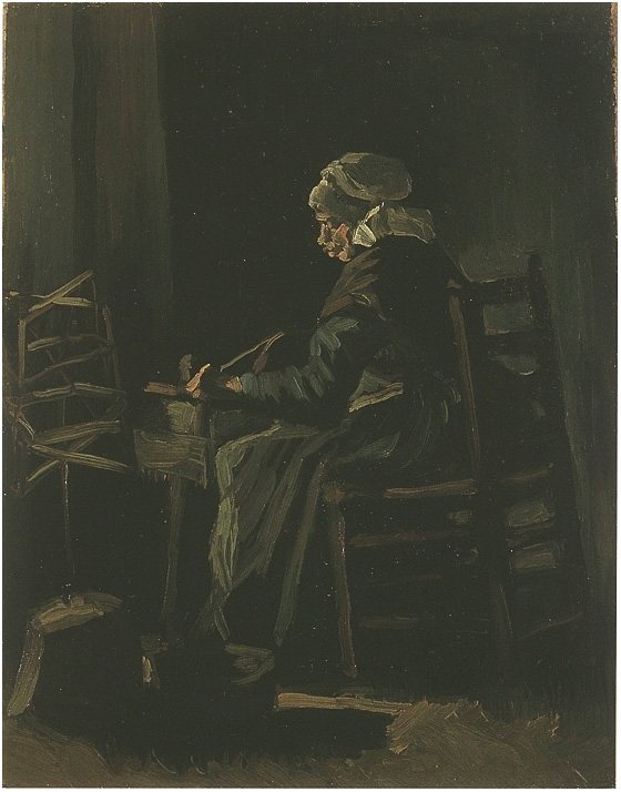 Vincent van Gogh Mujer ovillando hilo Painting Vincent van Gogh's Mujer ovillando hilo Painting