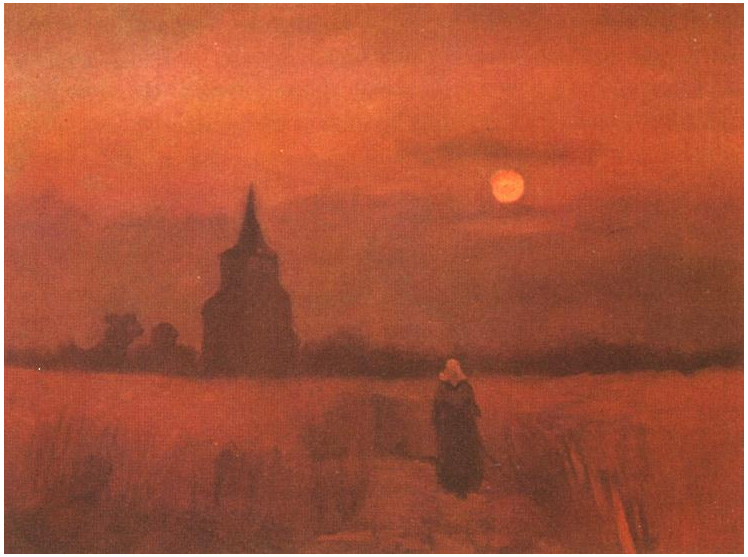 Vincent van Gogh La vieja torre en los campos Painting Vincent van Gogh's La vieja torre en los campos Painting