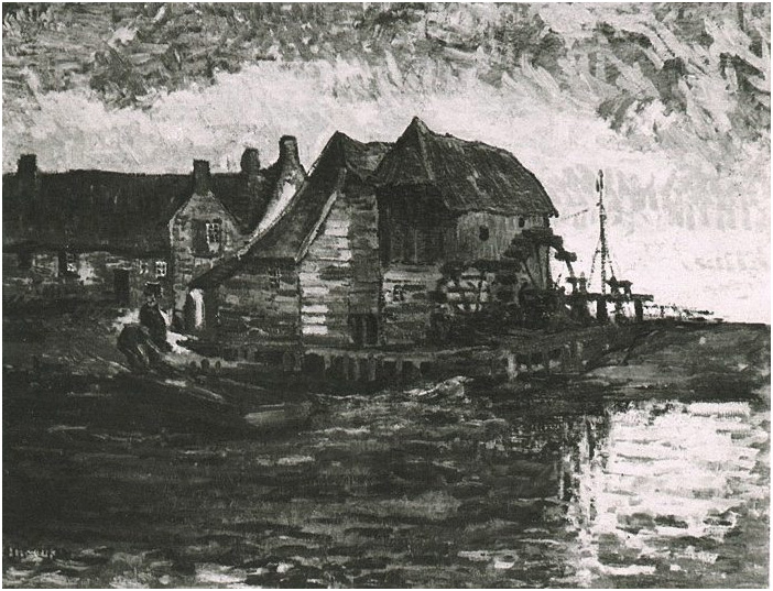 Vincent van Gogh Molino de agua en Gennep Painting Vincent van Gogh's Molino de agua en Gennep Painting