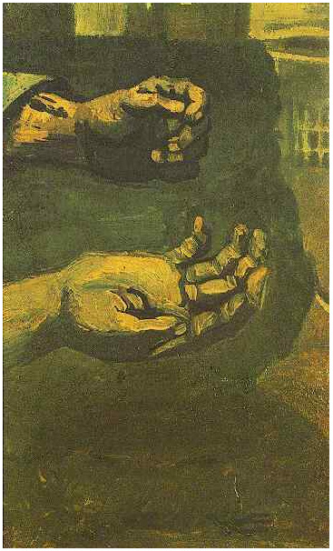 Vincent van Gogh Dos manos Painting Vincent van Gogh's Dos manos Painting
