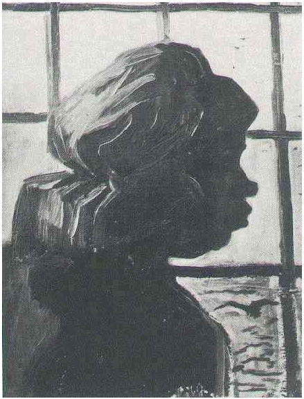 Vincent van Gogh Mujer campesina, vista contra de la ventana Painting Vincent van Gogh's Mujer campesina, vista contra de la ventana Painting